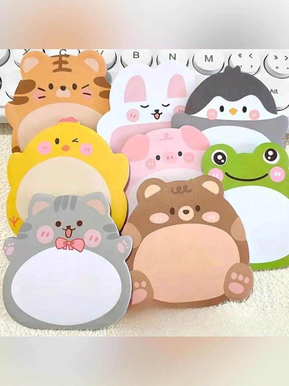 Animal Sticky Notes Bundle - 160 Sheets 🐰💕